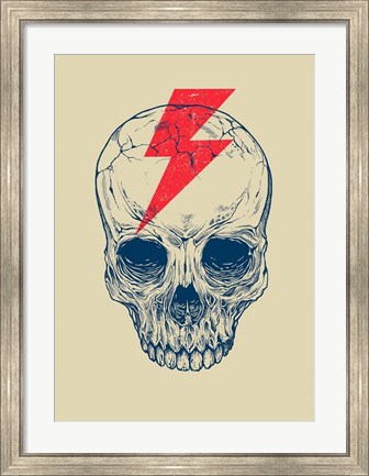 Framed Skull Bolt Print