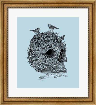 Framed Skull Nest Print