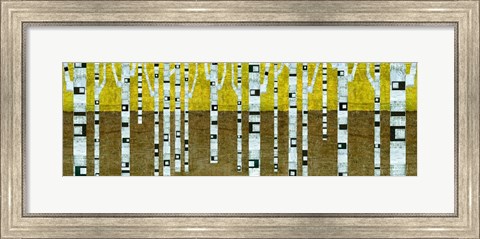 Framed Birches in Fall Print