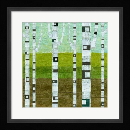 Framed Summer Birches Print