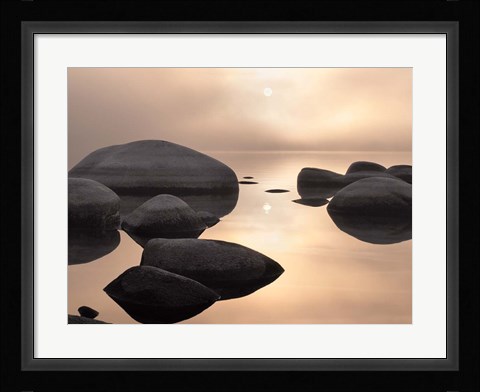 Framed Silver &amp; Gold Print