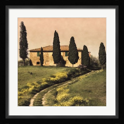 Framed Tuscan Farmhouse Print
