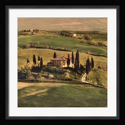 Framed Tuscan Villa Print