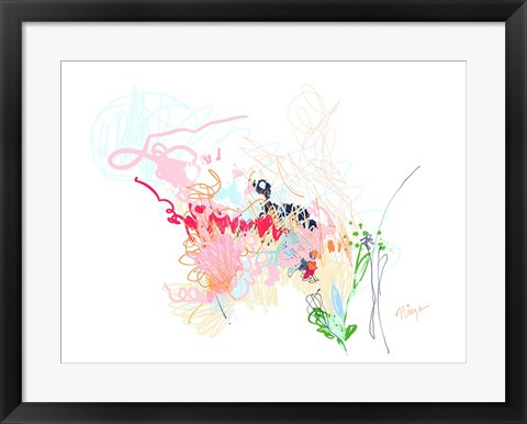 Framed Delicate Florals Print