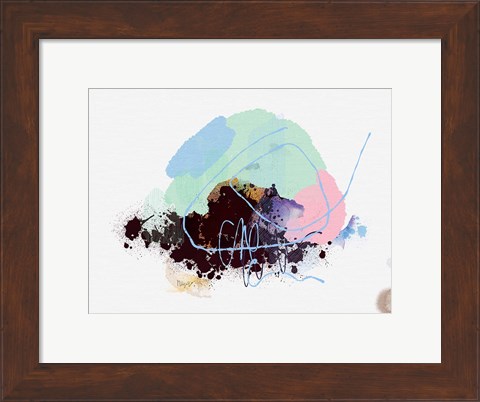 Framed Eggplant Abstract Print