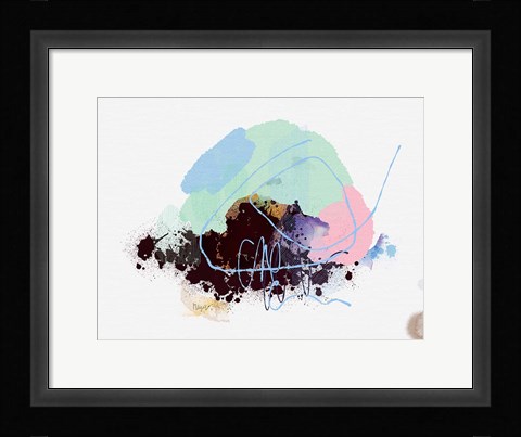 Framed Eggplant Abstract Print