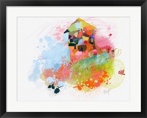 Framed Happy House Print