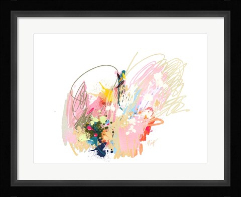 Framed Pink Abstract Print