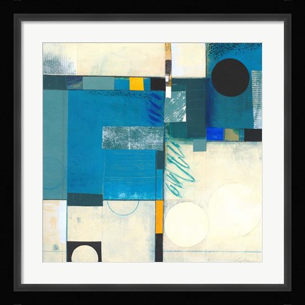 Framed Calypso Blue I Print