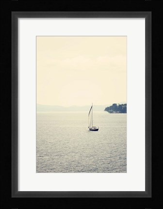 Framed Hazy Sea Print