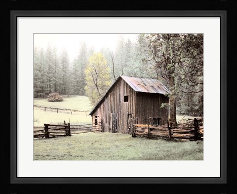 Framed Barn near Sonora Print