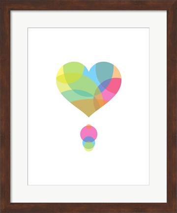 Framed Colors of a Heart Print