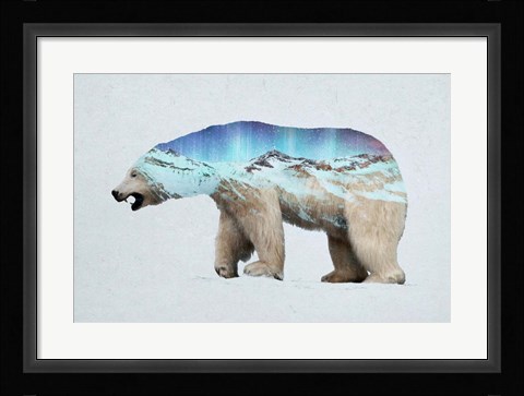 Framed Arctic Polar Bear Print