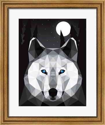 Framed Tundra Wolf Print