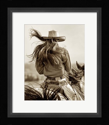 Framed Cowgirl Print