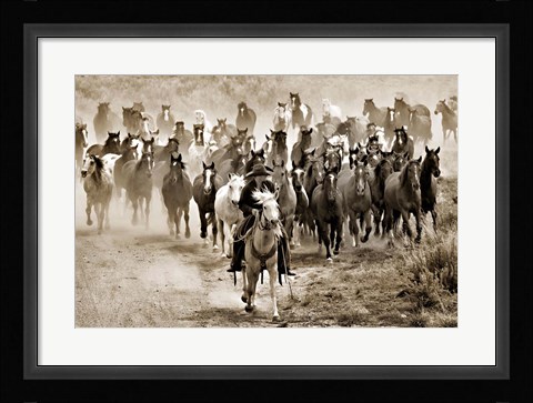 Framed Heading Home Print