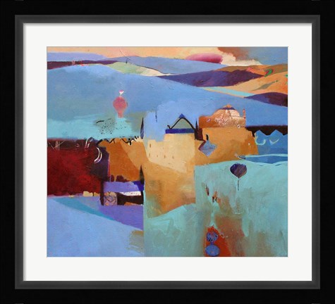 Framed Blue Atlas Print