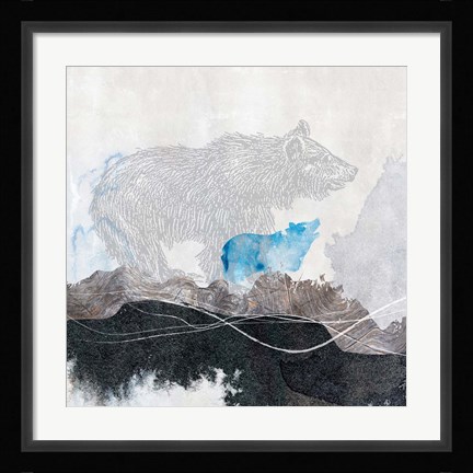 Framed Bear 1 Print