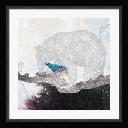 Framed Bear 2 Print