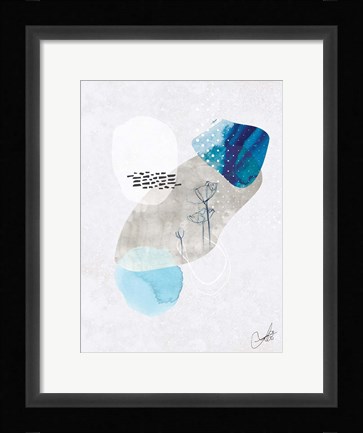 Framed Indigo Blossom No. 2 Print