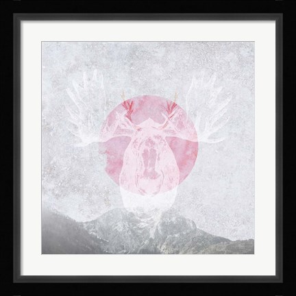 Framed Moose 1 Print