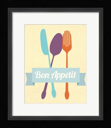 Framed Bon Appetit Print