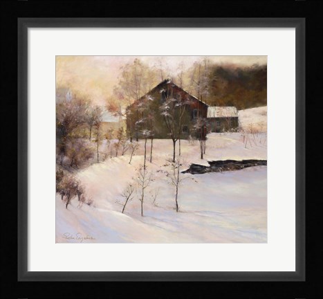 Framed Winter Peace Print