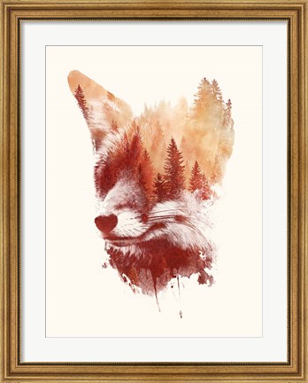 Framed Blind Fox Print