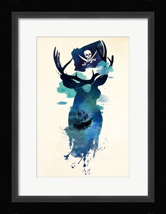 Framed Captain Hook Print