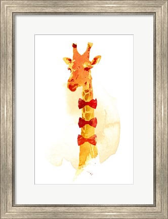 Framed Elegant Giraffe Print