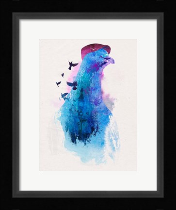 Framed Everybody Flies to London Print