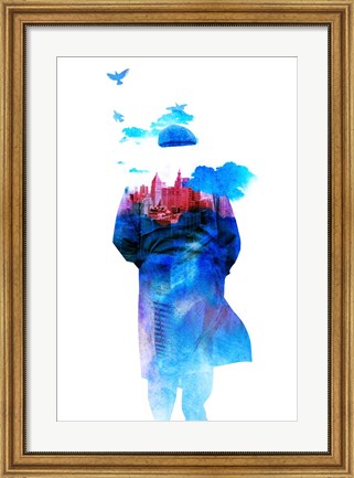 Framed Get Away from Town Print