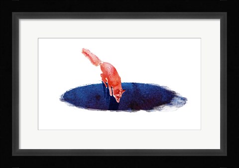 Framed Jump Into Nowhere Print