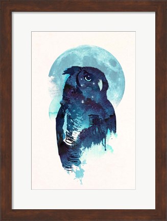 Framed Midnight Owl Print