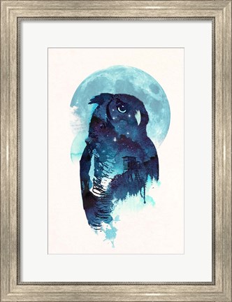 Framed Midnight Owl Print