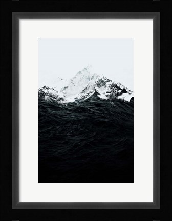 Framed Those Waves Were Like Mountains Print