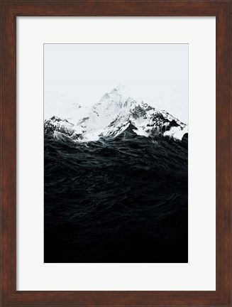 Framed Those Waves Were Like Mountains Print