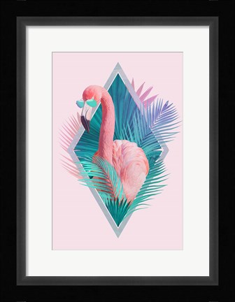 Framed Tropical Leaves Print