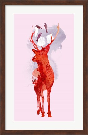Framed Useless Deer Print