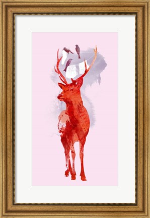 Framed Useless Deer Print