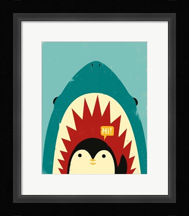 Framed Hi! Print
