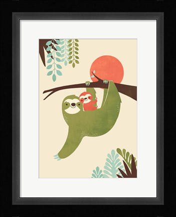Framed Mama Sloth Print