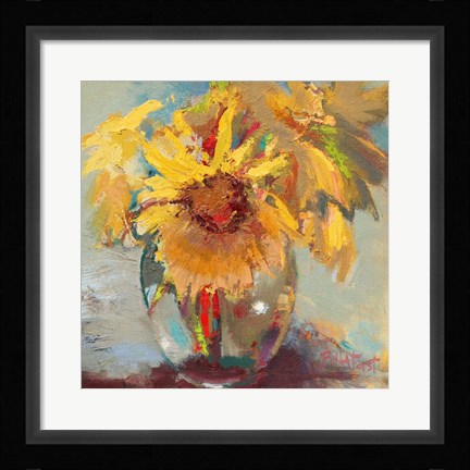 Framed Water Globe Blossoms Print