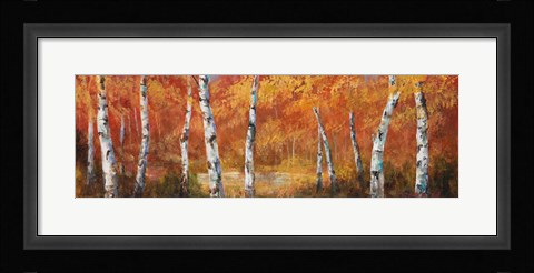 Framed Autumn Birch I Print