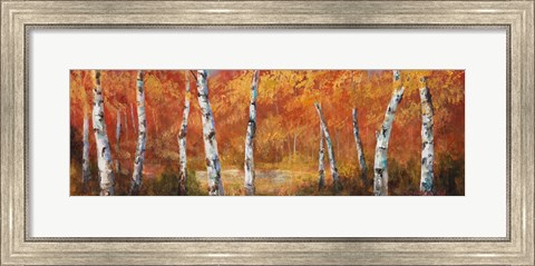 Framed Autumn Birch I Print