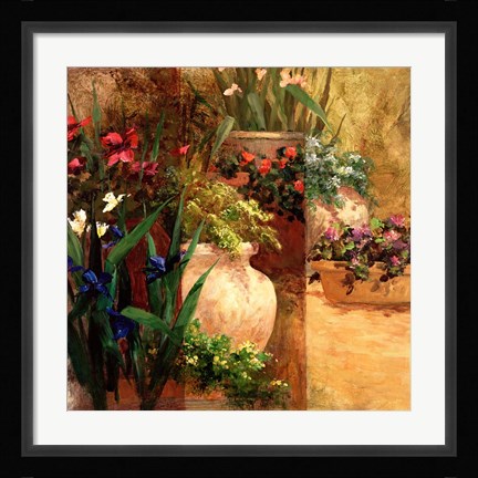 Framed Flower Pots Right Print