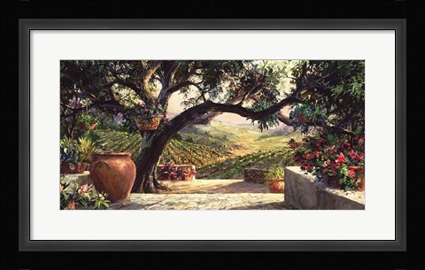 Framed Napa Patio Print