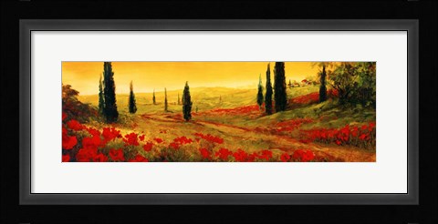 Framed Toscano Panel I Print