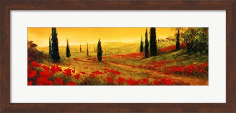 Framed Toscano Panel I Print