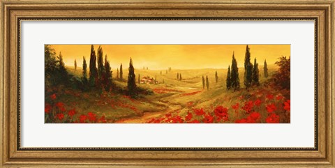 Framed Toscano Panel II Print